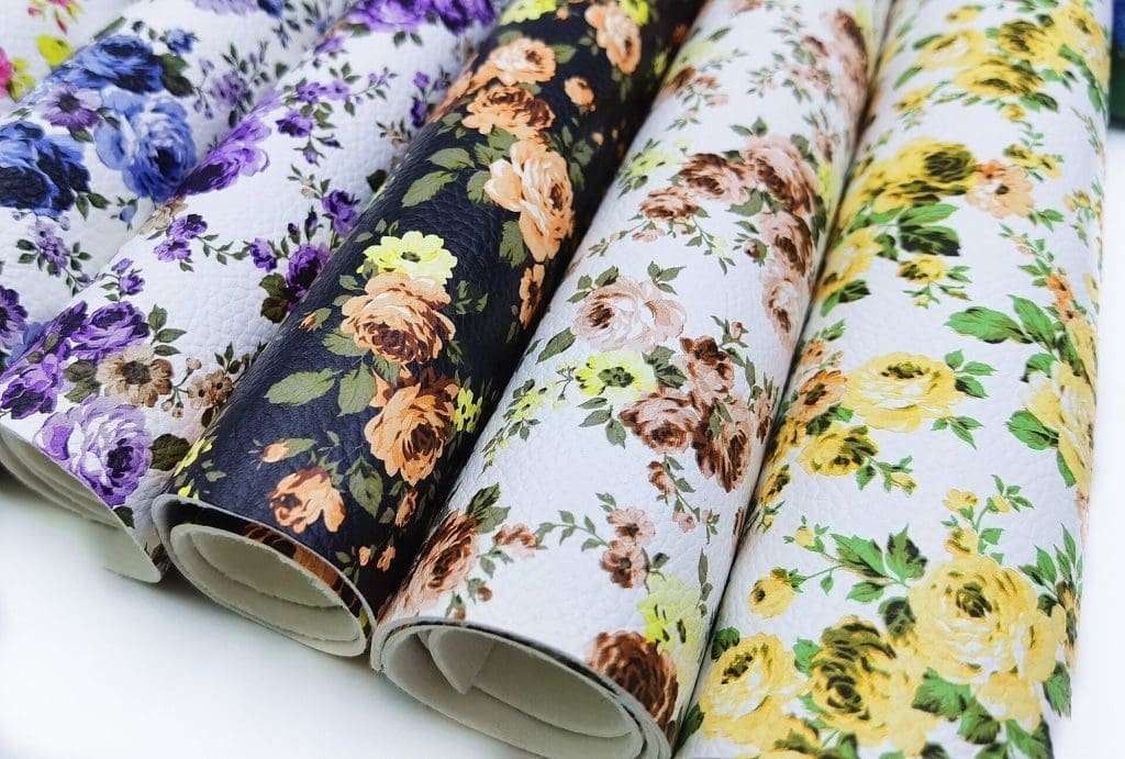 Faux Leather : 7 Piece Oh So Pretty Roses Series (FL27)