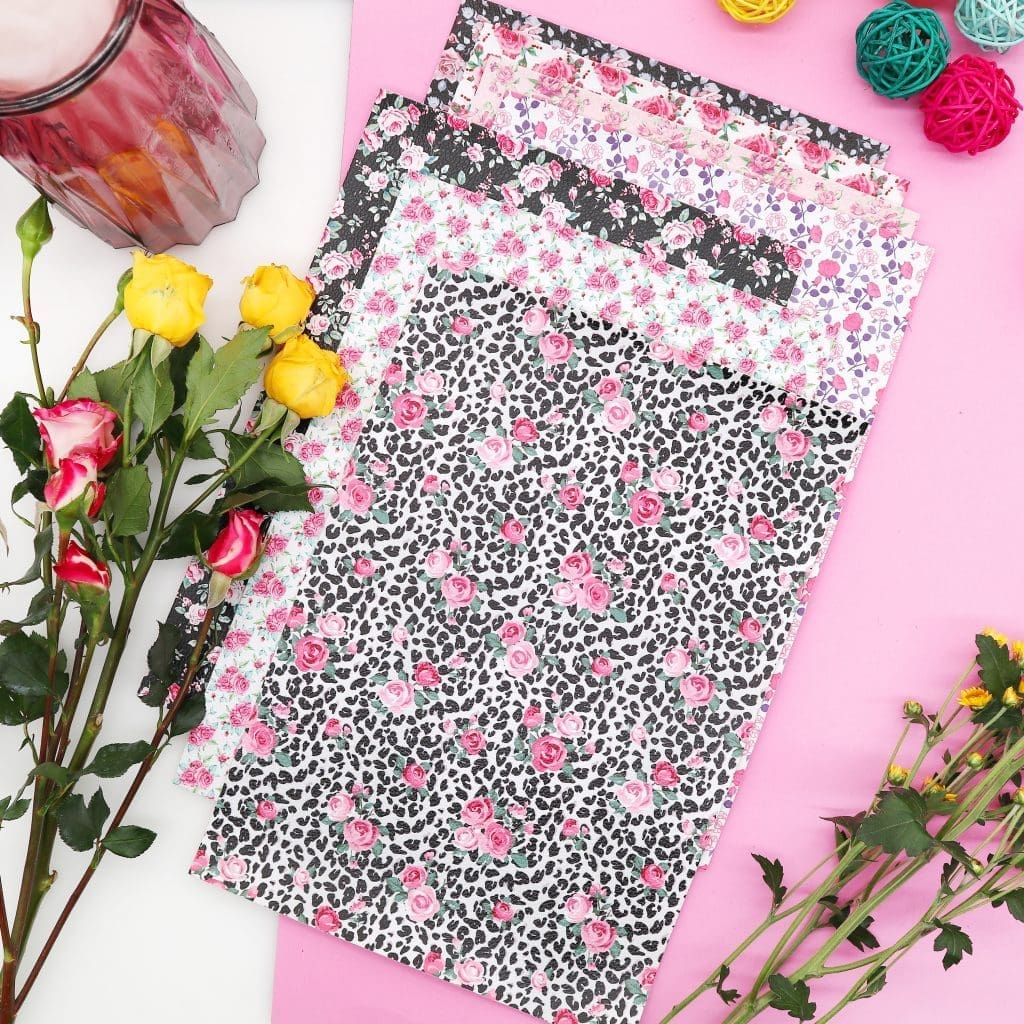 Faux Leather : Rose Galore Sheets (FL26-SS)