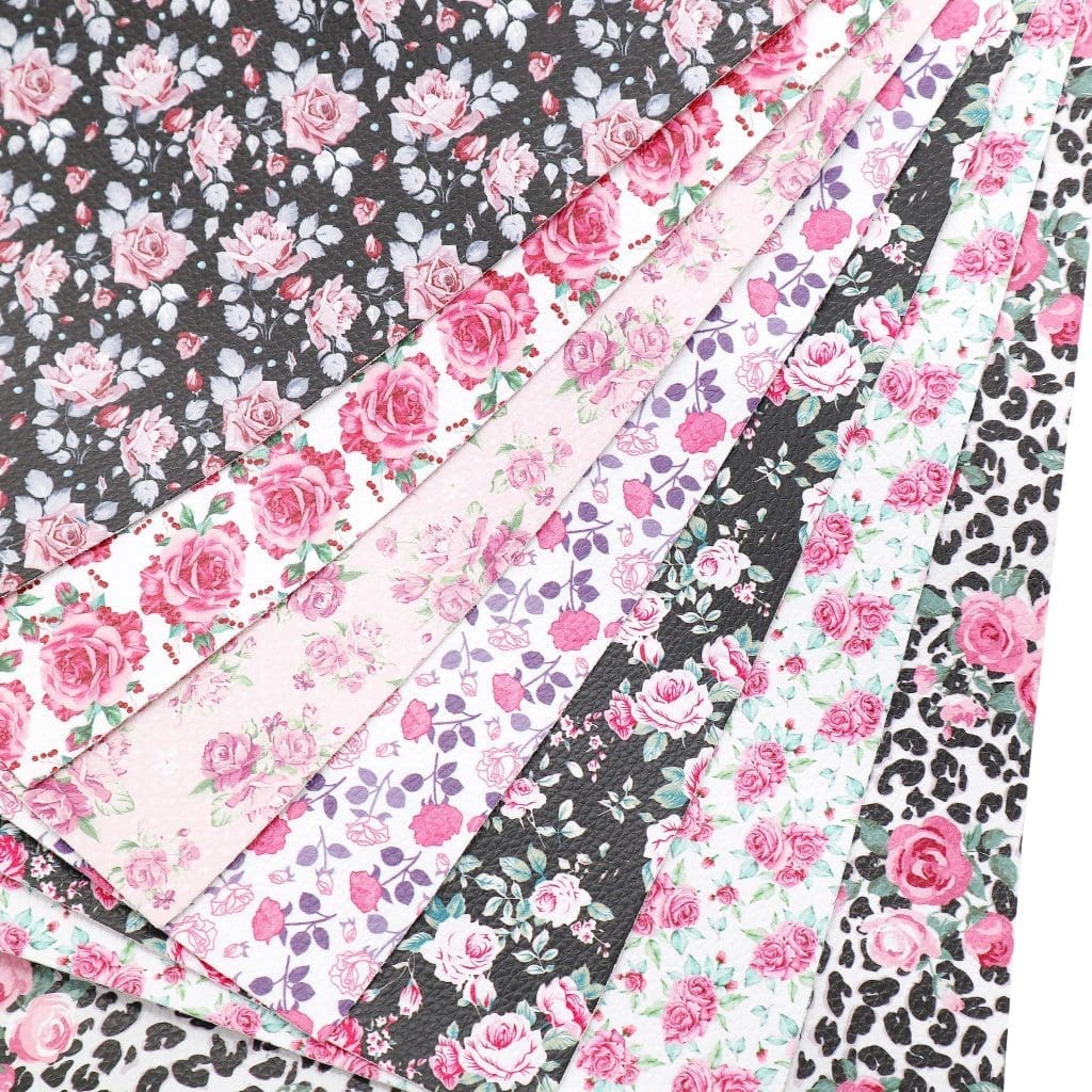Faux Leather : Rose Galore Sheets (FL26-SS)