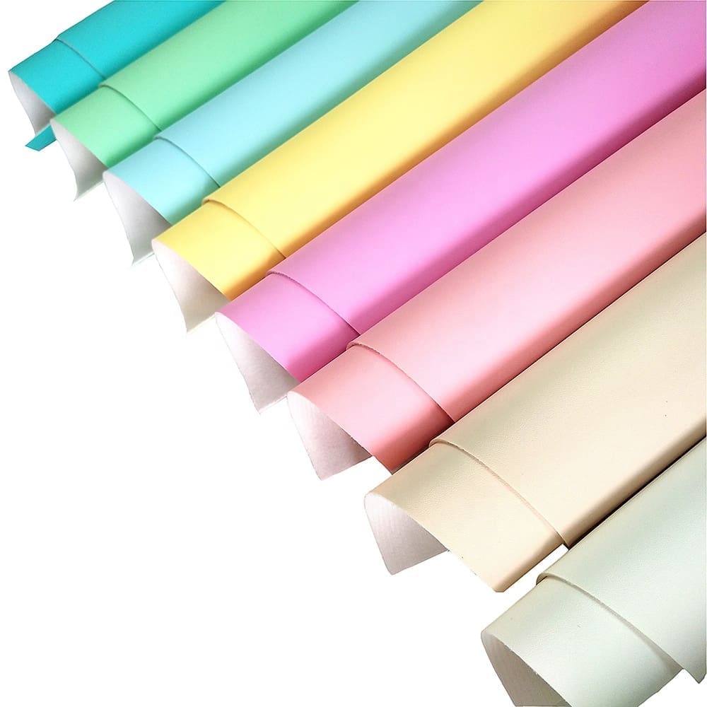 Faux Leather : 8 Piece Candy Floss Pastel Series (FL31)