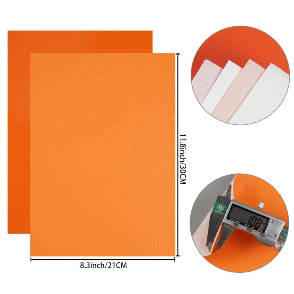 Faux Leather : 8 Piece Orange Deluxe Series (FL17)
