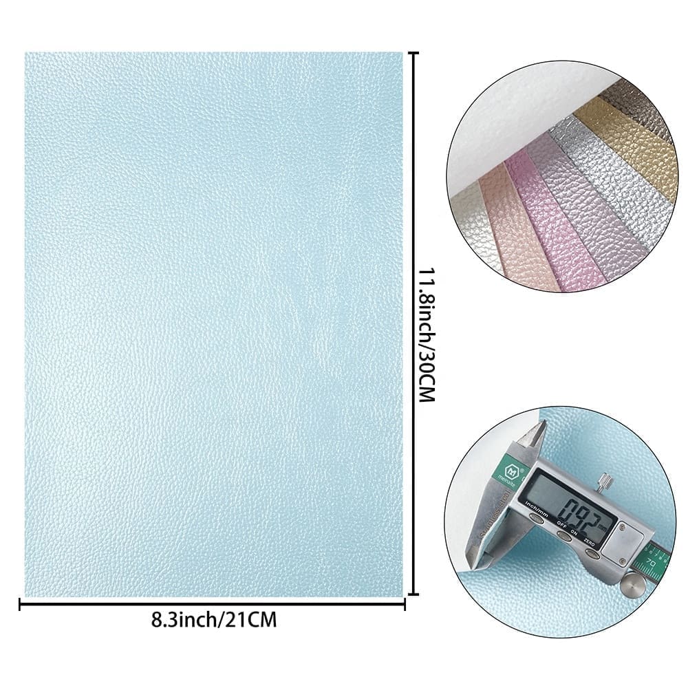 Faux Leather : 8 Piece Pearl Litchi Craze Set (FL4)