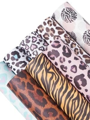 Faux Leather : 8 Piece Leopard Print Bonanza (FL3)