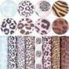 Faux Leather : 8 Piece Leopard Print Bonanza (FL3)