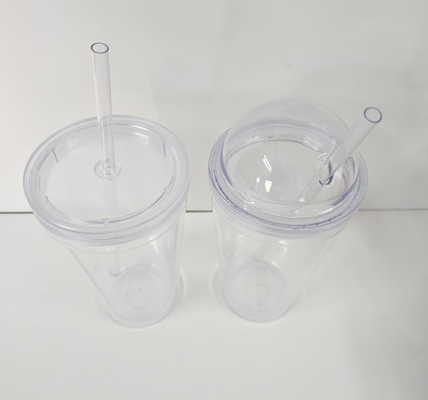 Tumblers : 16oz Acrylic Malibu Double Walled Tumblers
