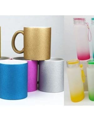 17oz Glitter Bottle Steel Tumblers
