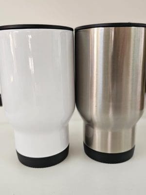 Sublimation Blanks : 17oz (500ml) Travel Mugs with handle