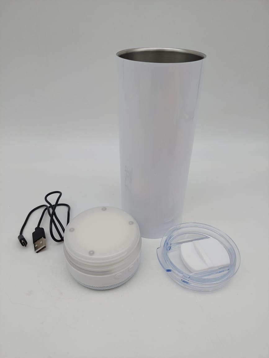 Sublimation Blanks : 20oz Glow In The Dark USB Music Tumbler