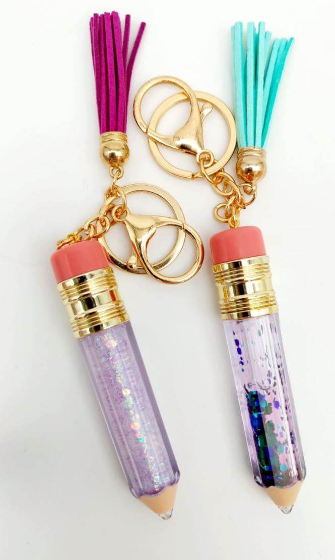 PencilLipgloss_3JPG Keyrings : DIY Pencil Holder Keychain or Just the Pencil Lipgloss Container