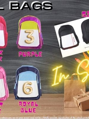 Sublimation Blanks : School Bags