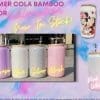 Sublimation Blanks : 16oz Shimmer Libbely/Cola Can Glasses with Bamboo Lids
