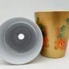 Sublimation Blanks : 12oz Flower Pots (Gold & White)