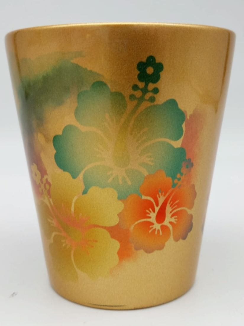 Sublimation Blanks : 12oz Flower Pots (Gold & White)