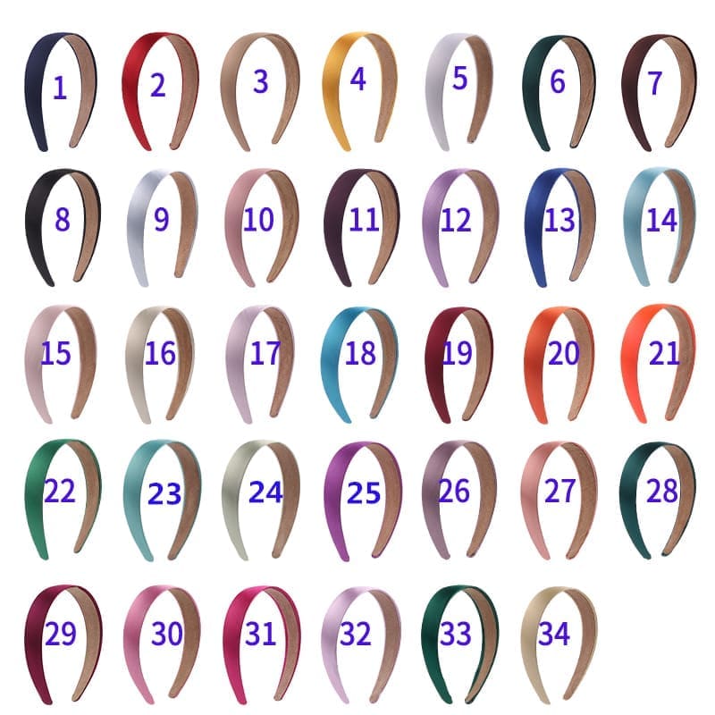 Accessories : Wide Satin Alice Bands