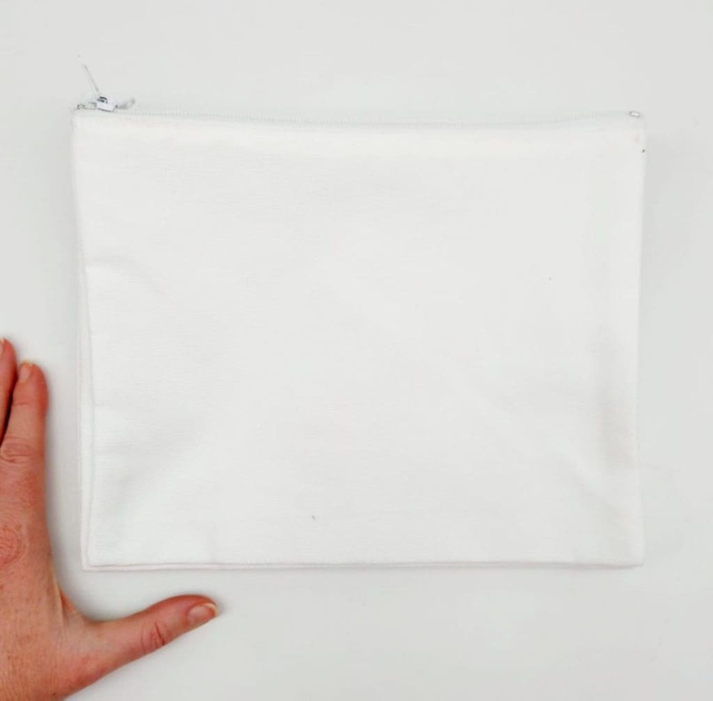 Sublimation Blanks : White & Black Makeup/Pencil Bags