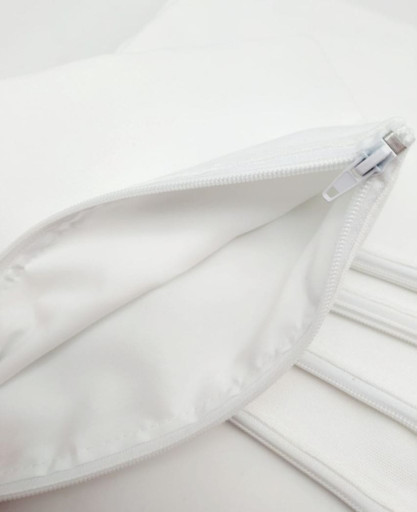 Sublimation Blanks : White & Black Makeup/Pencil Bags