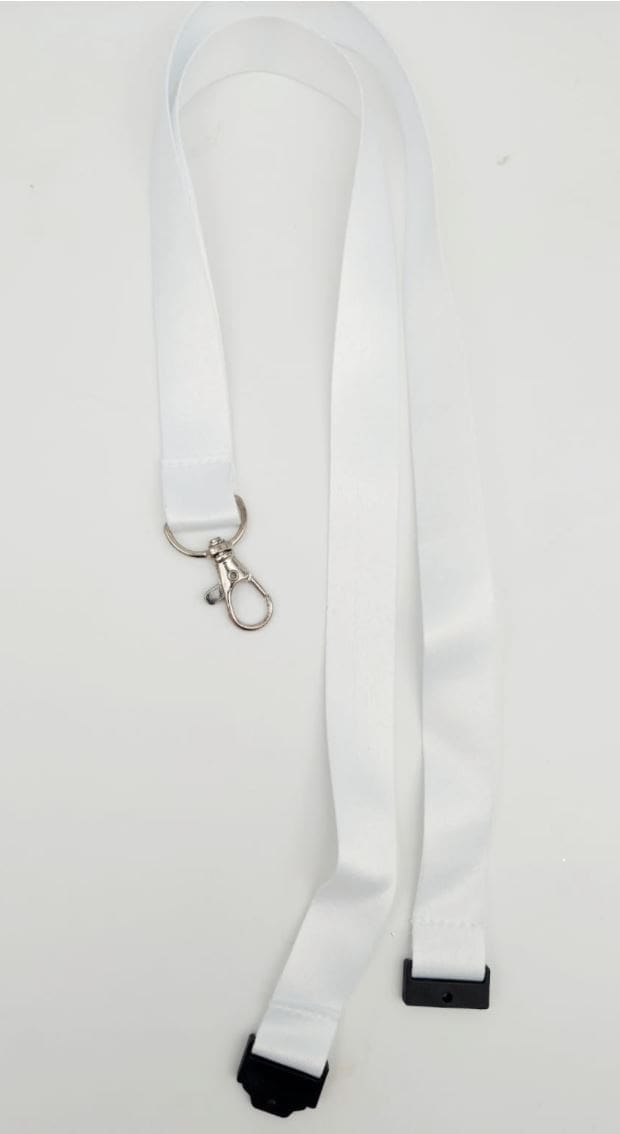 Sublimation Blanks : White Lanyards