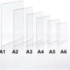 Laser Acrylic Blanks : CLEAR A6, A5, A4, A3, A2, A1 Sheets (1.5mm, 2mm, 3mm & 5mm)