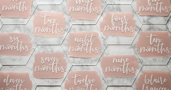 Laser Acrylic Blanks : CLEAR Acrylic Milestones (10cm Round or Hexagon) [1.5, 2, 3 and 5mm]