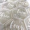 Laser Acrylic Blanks : CLEAR Acrylic Milestones (10cm Round or Hexagon) [1.5, 2, 3 and 5mm]