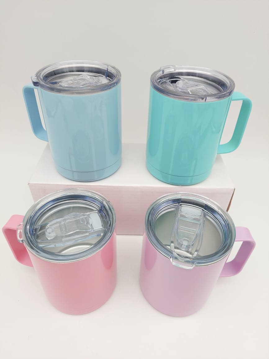 Sublimation Blanks : 12oz Steal Candy Coffee/Tea Mugs