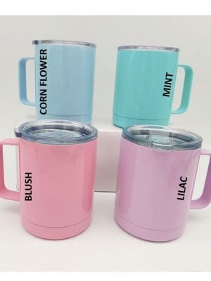 Sublimation Blanks : 12oz Steal Candy Coffee/Tea Mugs