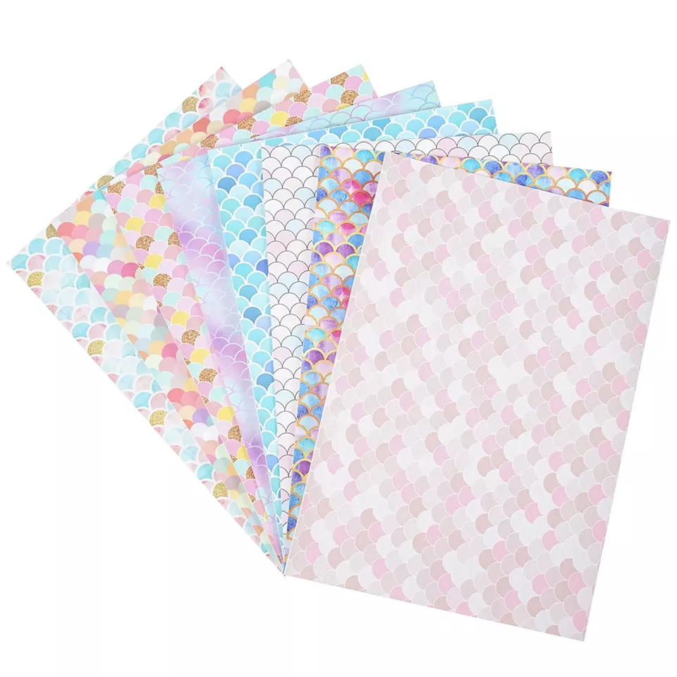 Faux Leather : 8 Piece Mermaid Scale Series (FL1)