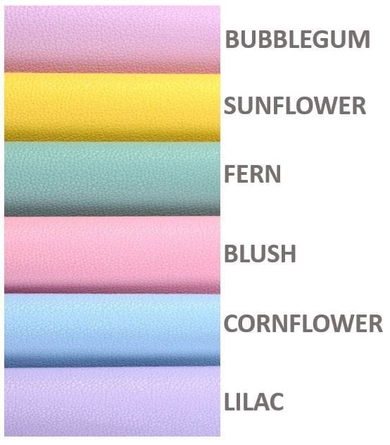 Faux Leather : Litchi Pastel Rolls (30 b 60cm)