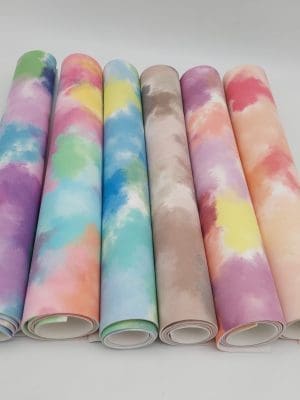 Faux Leather : Tie Dye Range (30 by 60cm)