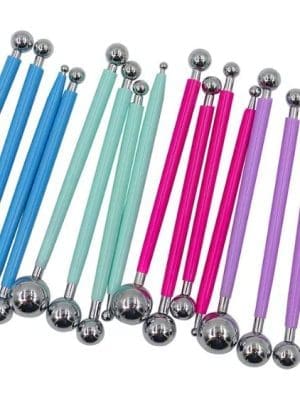 4 Piece Metal Ball Modelling Tools
