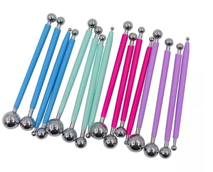 4 Piece Metal Ball Modelling Tools