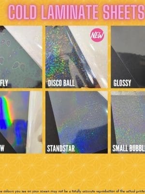 Arts & Crafts : A4 Cold Lamination Film (Packs of 5)