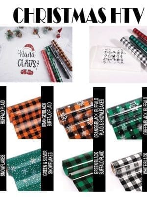 ChristmasCard HTV Christmas Theme & Buffalo Plaid