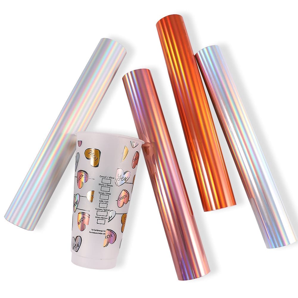 Adhesive Vinyl : 12 by 12 inch Permanent Glossy Holographic