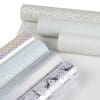 Faux Leather : 7 Piece White Holographic Mermaid & Butterfly Mix (FL39)