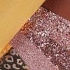 Faux Leather : 6 Piece Rose Gold Chunky Glitter & Leopard Litchi Set (FL42)