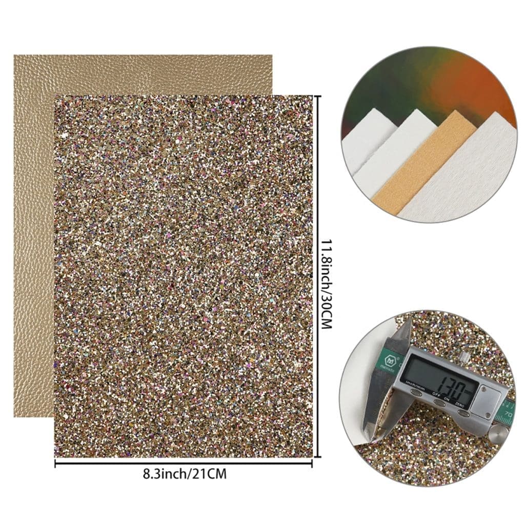 Faux Leather : 6 Piece Gold Snake Skin Deluxe (FL43)