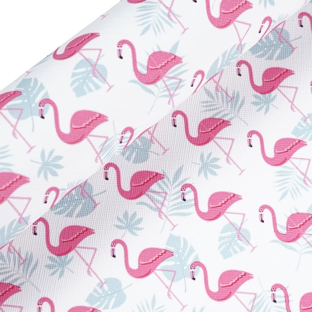 Faux Leather : 5 Piece Flamingo Craze (FL53)