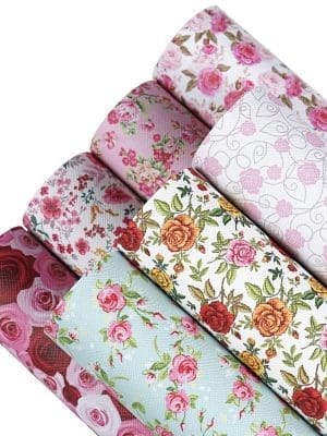 Faux Leather : 8 Piece Pretty Floral Range (FL54)