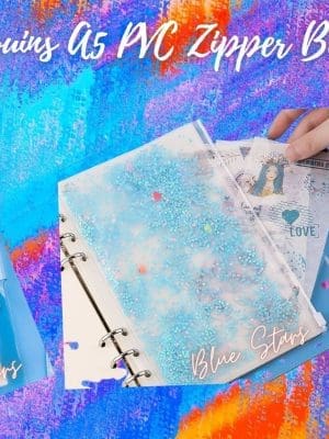 Binder Accessories :  Sequins PVC Zipper Bags