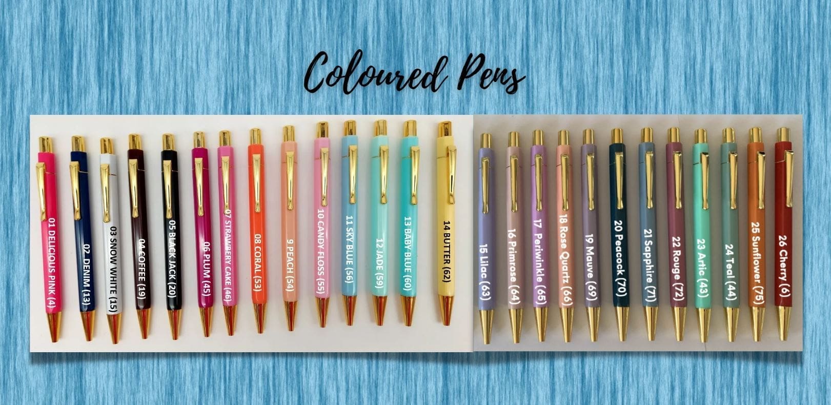 Binder Accessories : Hexagonal Coloured Pens END OF RANGE