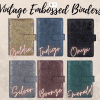 Binders : Vintage Embossed Binders