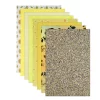 Faux Leather : 8 Piece Yellow Butterfly & Daisy Deluxe Mix (FL57)