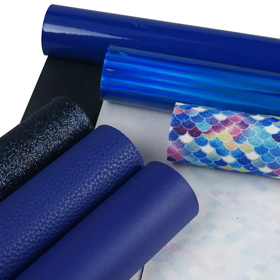 Faux Leather : 6 Piece Blue Mermaid Deluxe Mix (FL58)