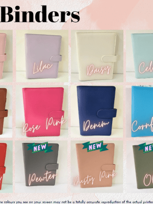 Binders : Macaron Budget Binders