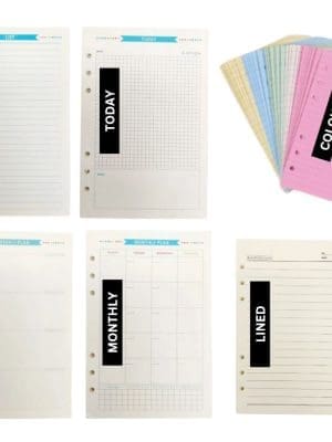 Binder Accessories : Various Punched Paper Inserts