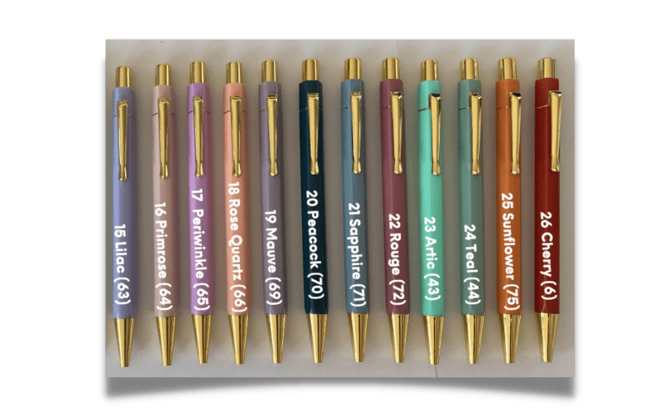 Binder Accessories : Hexagonal Coloured Pens END OF RANGE