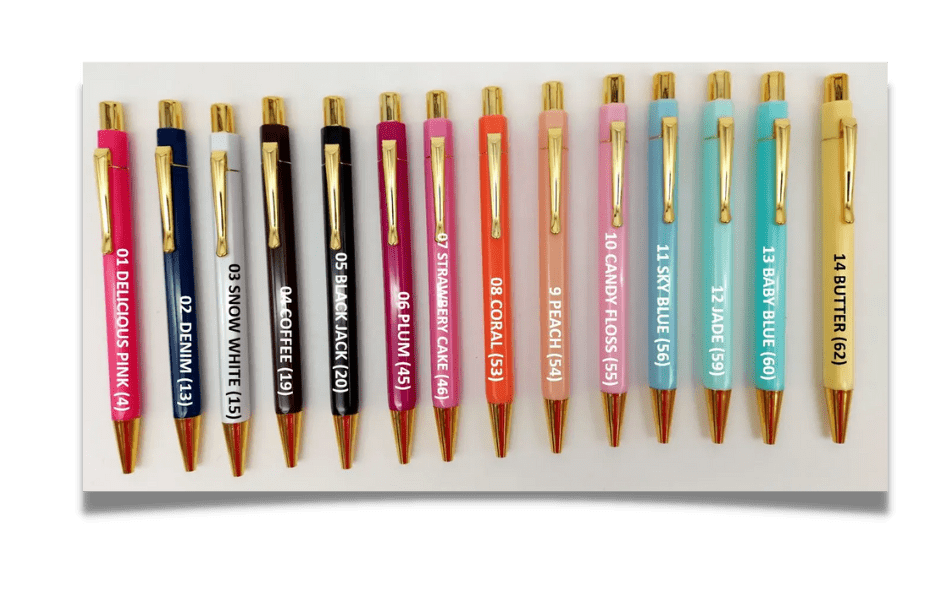 Binder Accessories : Hexagonal Coloured Pens END OF RANGE