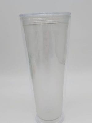 24oz Acrylic Glow in the dark pre-drilled hole for snow globe