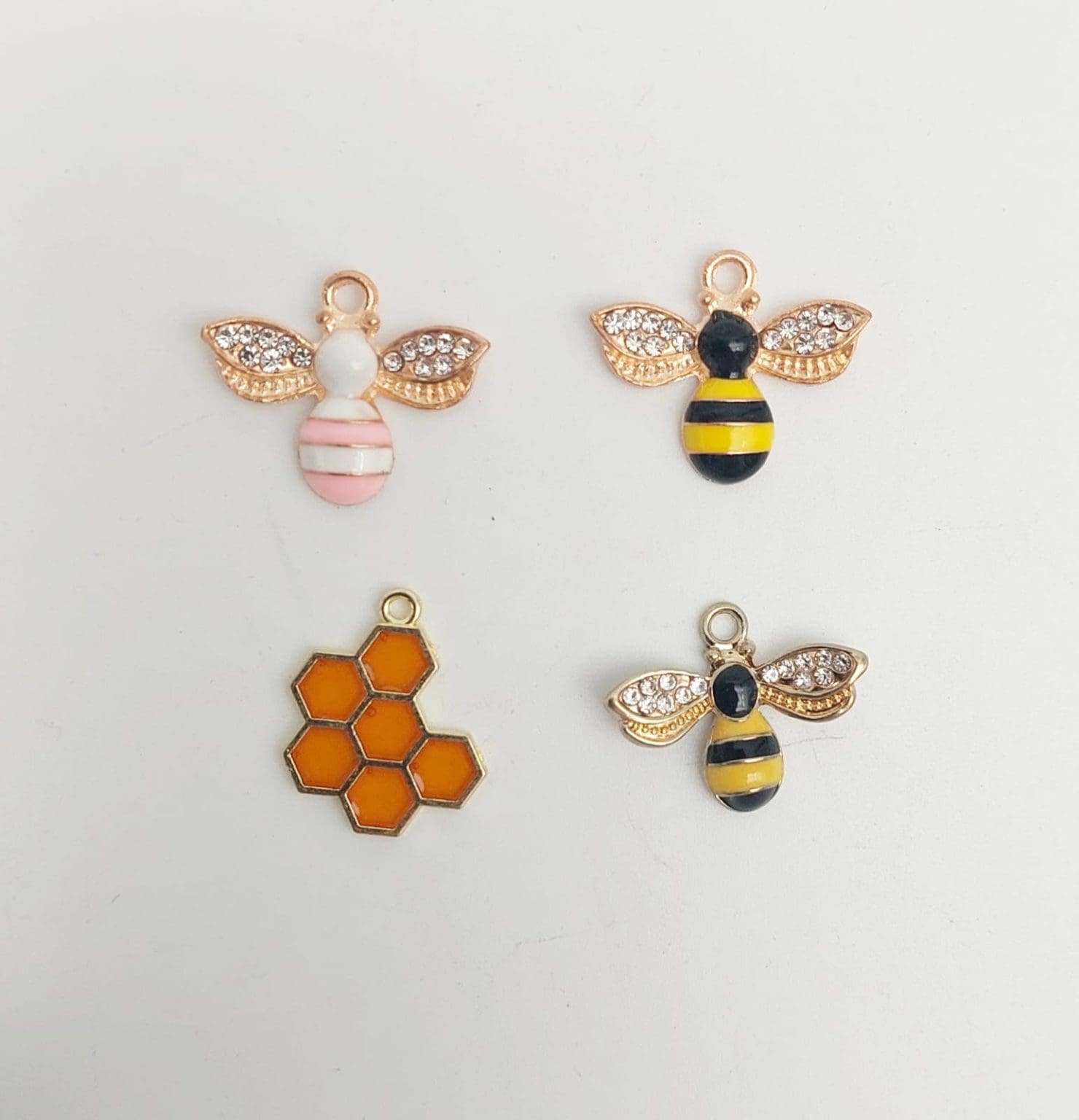BeeCharm Keychain Accessories : Bee Charms